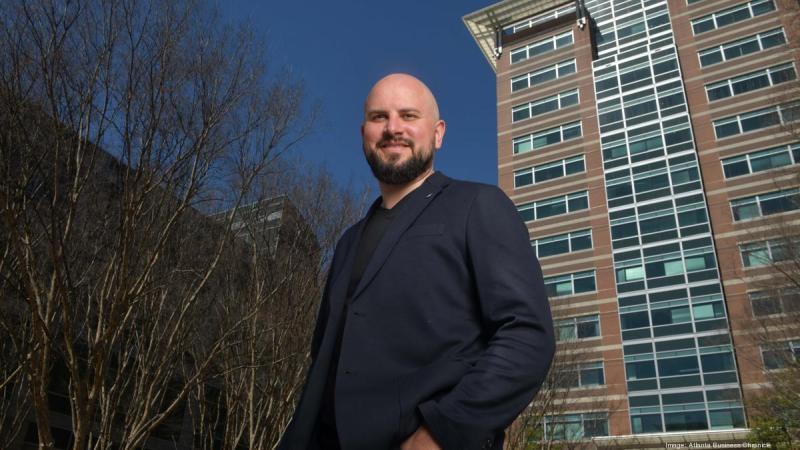 Paul Noble standing in front of Verusen Office