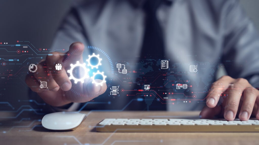 AI-driven digital interface for MRO inventory management and data unification in manufacturing.