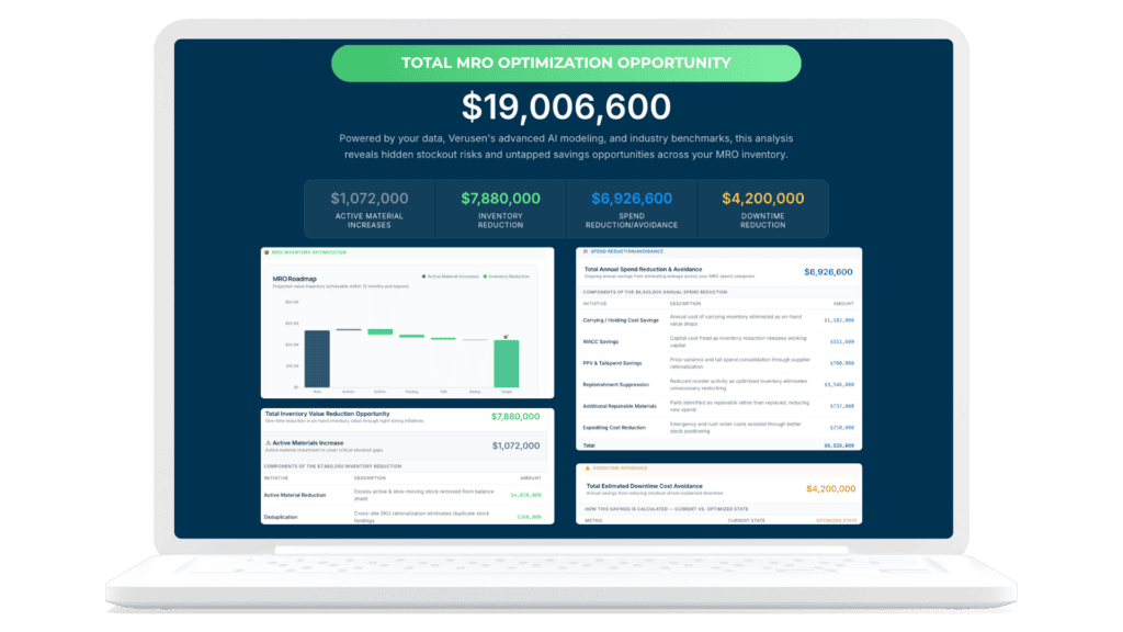 Optimize MRO inventory and reduce tail spend with Verusen's AI-driven platform.