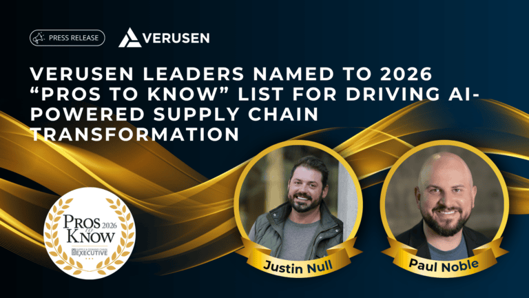 AI-driven supply chain transformation highlighted with Verusen leaders Justin Null and Paul Noble re.