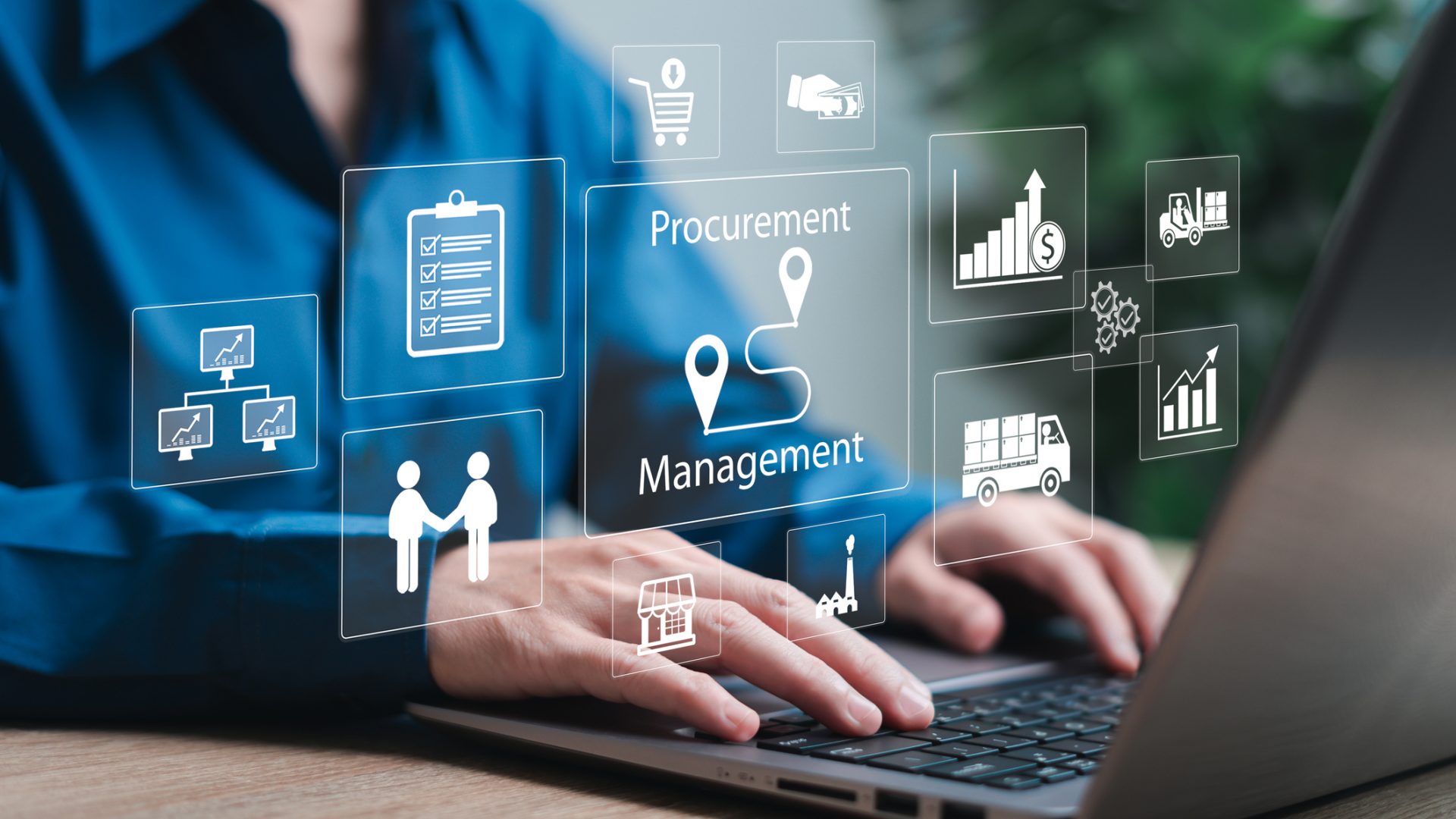 Procurement Management Industry concept, Businesswomen Supply Chain retail logistics management, Financial business growth, Transportation import-export, Best products procurement management